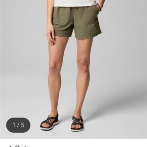 Columbia Women’s Sandy River Shorts ll, Stone Green, Size Large, NWT, Omni-Shade